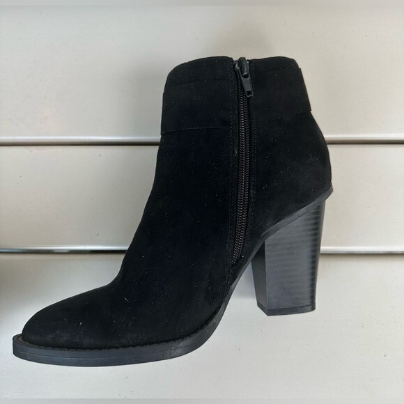 Del Mar NWOT Suede Bow Block Heel Ankle Boot Bootie Southwestern Bohemian Size 7 - Picture 5 of 9